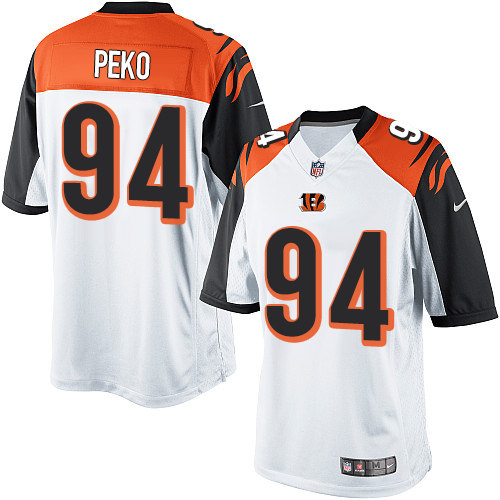 Men's Limited Domata Peko Nike Jersey White Road - #94 NFL Cincinnati Bengals